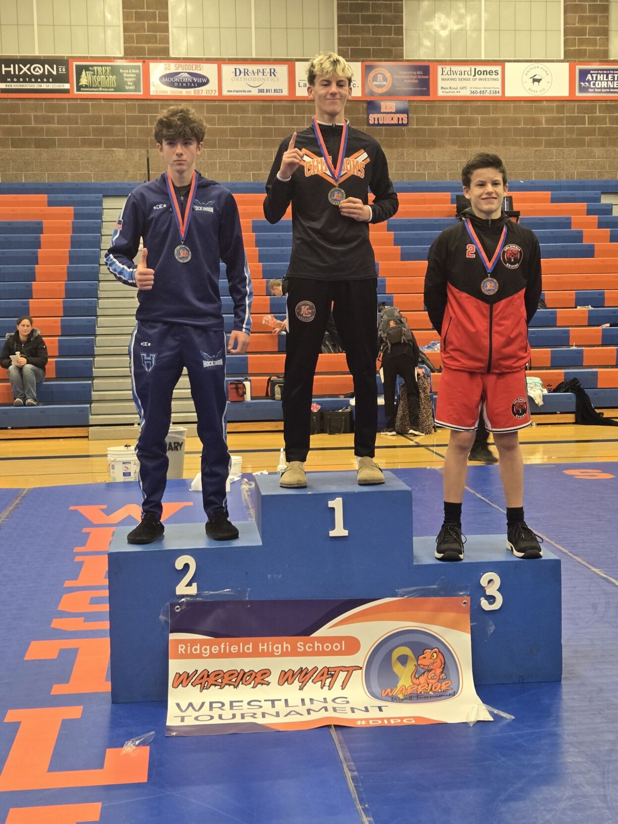 Titus DeHart at the Warrior Wyatt Invitational on Dec. 6. Contributed photo