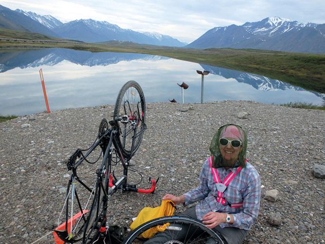 Hood River native Alex Titus, and fiancée, pass through town along epic Pan-American ride