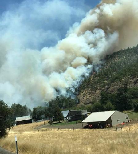 Evacuations underway southwest of Dufur