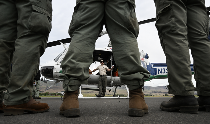 Helicopter briefing