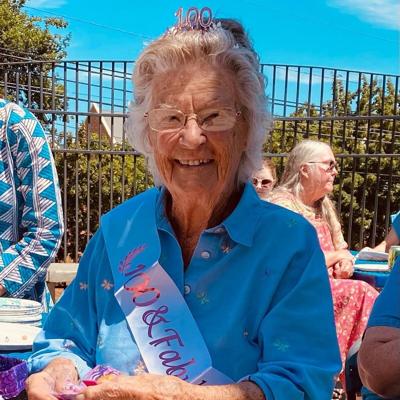 Naomi Frisbie marks 100th birthday