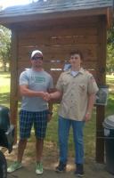Lupkes builds kiosk for Eagle Scout project