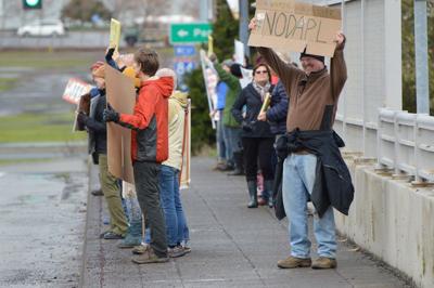 Pipeline protest