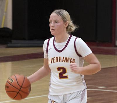 Bryce Newby (2) brings the ball up the floor for The Dalles last year.