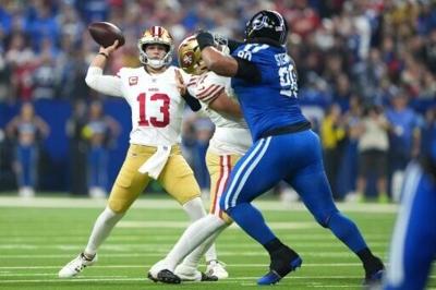 Brock Purdy's five touchdowns helped San Francisco cruise past the Indianapolis Colts