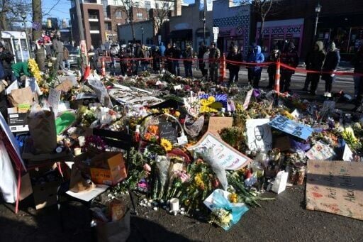 Mourners braved the cold Minneapolis winter to gather at a makeshift memorial where Alex Pretti was shot dead by federal immigration agents
