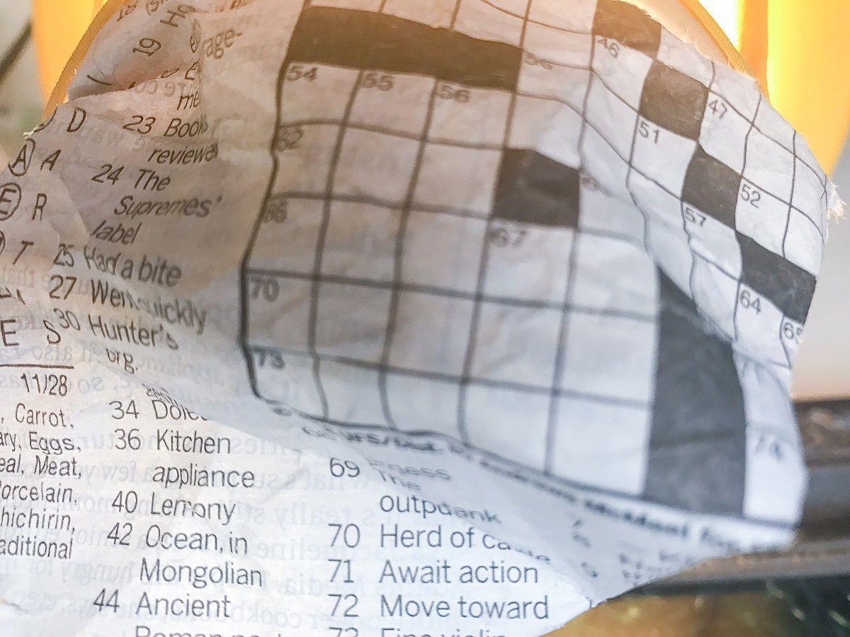 Words matter: Clarity found in Mom's crumpled crossword ...