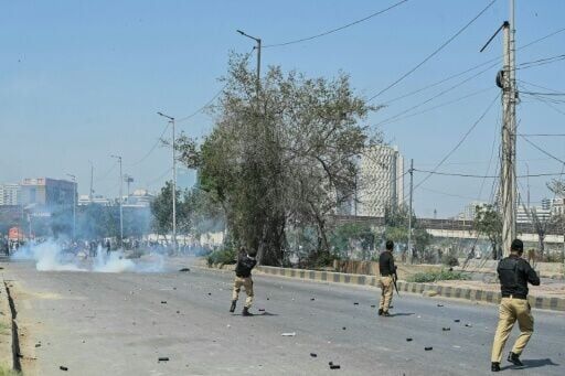 Clashes between police and protesters were still ongoing outside the consulate in the afternoon of March 1, 2026, AFP journalists said.