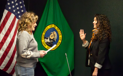 Morella Mora sworn in