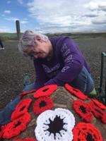 ‘Yarn bomb’ brings poppies to Stonehenge