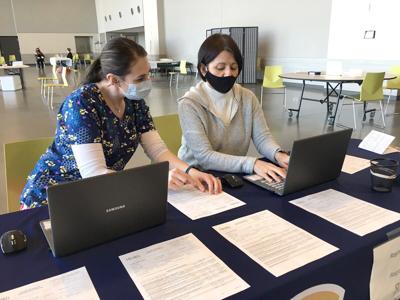 Janelle Sandoz and Maria Peña