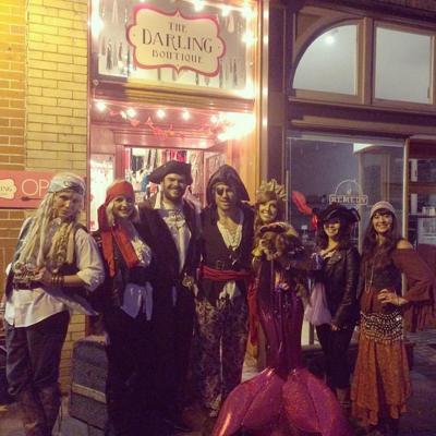 Pirates meet mermaids on Halloween Night