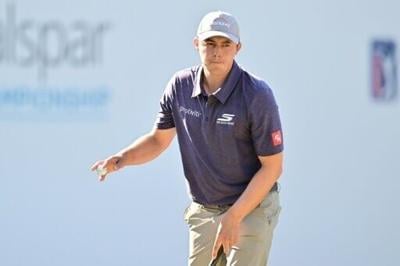 England's Matthew Fitzpatrick sank a 14-foot birdie putt on the final hole to win the US PGA Tour Valspar Championship