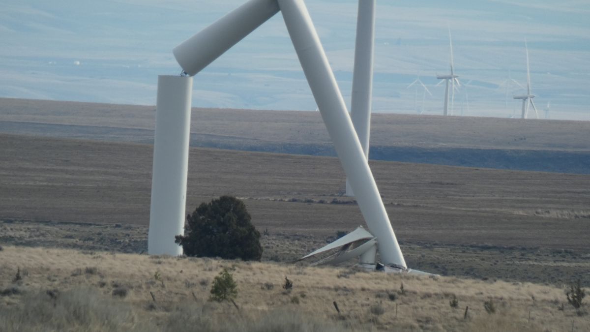 Turbine falls in Klickitat County following recent windstorm