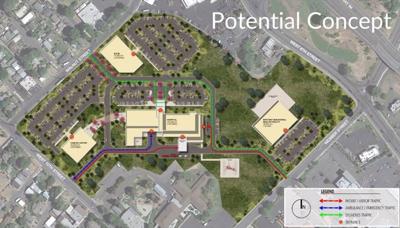 Conceptual layout TD new medical complex