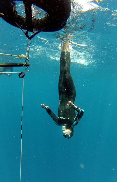 Wes Lapp finds peace in freediving