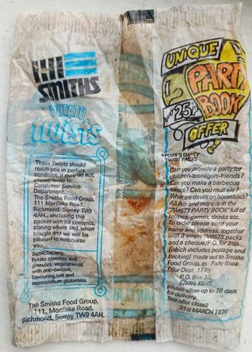 Stunned litter picker uncovers crisp packet with date still visible after 50 years