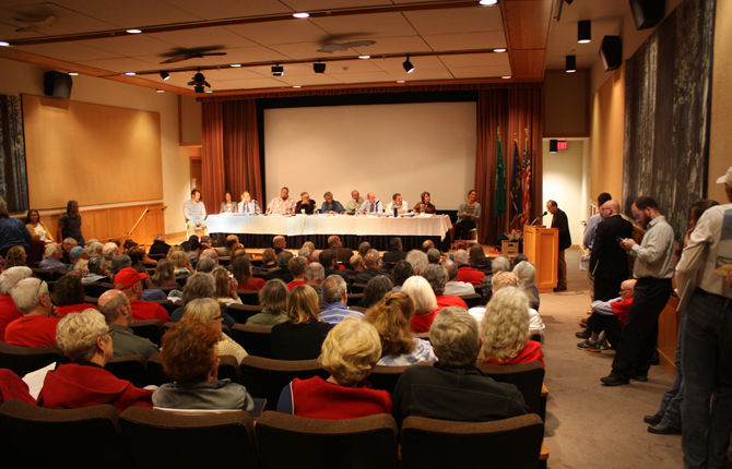 Rail project draws fire at TD hearing