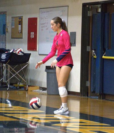 Abri Lopez gets ready to serve the ball earlier this year  Zach Thummel photo