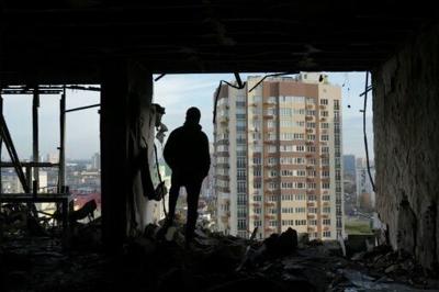 Russian missiles struck apartment blocks across the Ukrainian capital Friday