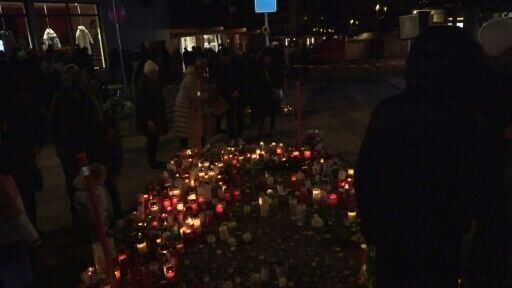 People in Crans-Montana held a tribute to the victims of the deadly fire