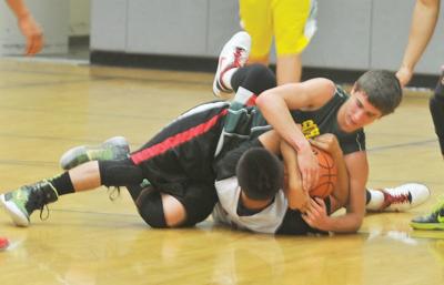 TD and SWC battle it out in a hoops scrimmage