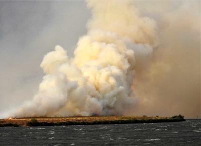 Miller Island fire