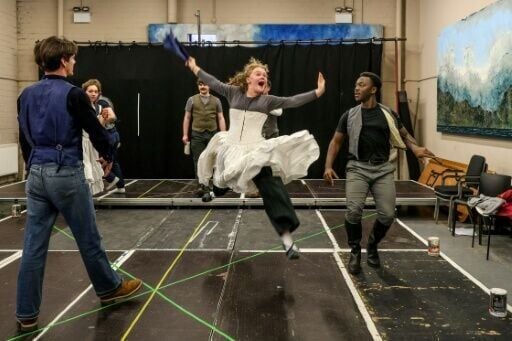 Drama students rehearse at the Lir Academy in Dublin, where budding actors learn stagecraft