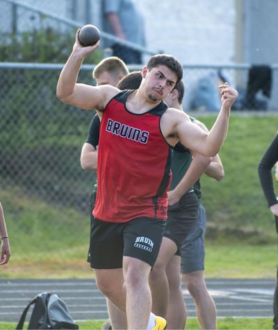 Razo Salazar throws the shot put earlier this year.