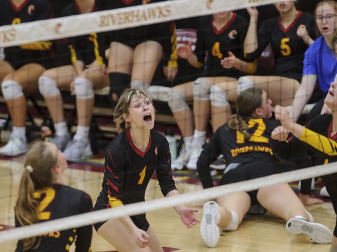 The Dalles volleyball versus Crook County