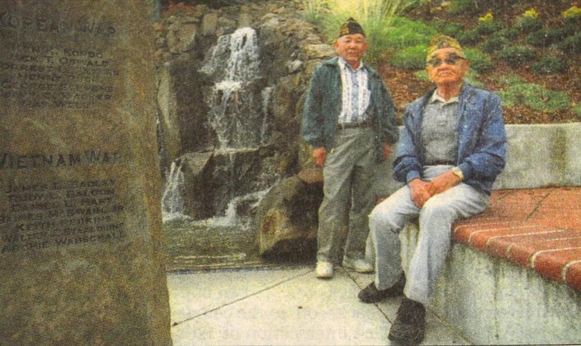 War heroes George Akiyama and Mamour “Mam” Noji 2001