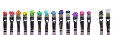 Paint Brushes of palette