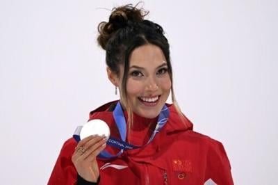China's freeski star Eileen Gu has won two silver medals at the Milan-Cortina Olympics
