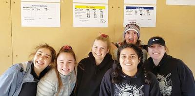 Lady Hawks tee off for a 425 at Eagle Crest