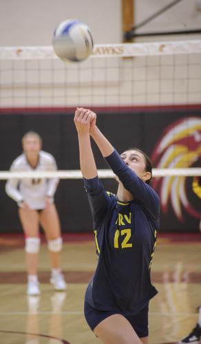 The Dalles volleyball versus Hood River