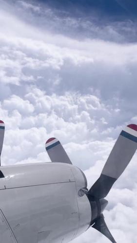 Hurricane Hunters capture incredible views from inside eye of storm