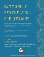 GEM hosts community prayer vigil for Ukraine April 1