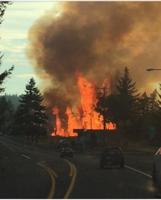 Cascade Locks brush fire contained
