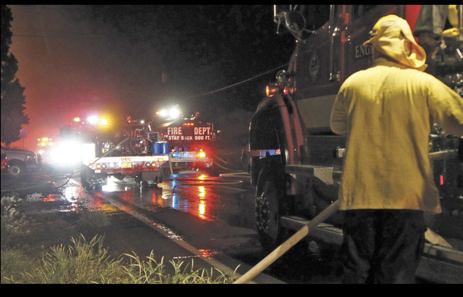 Fire threatens The Dalles homes
