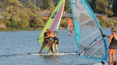 Ways of the Wind: Lawn, and water, are full of energy this time of year