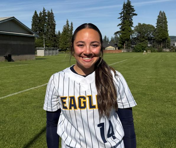 Hood River Valley softball senior Kenadie Lucas before a 15-5 win against Centennial on senior night May 20. Lucas plans on attending Pacific University to study kinesiology and play softball.