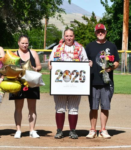 The Dalles senior pitcher Siyra Faulkner during senior night on May 20.
