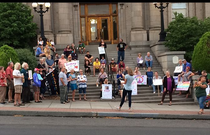 Local vigil held against racism
