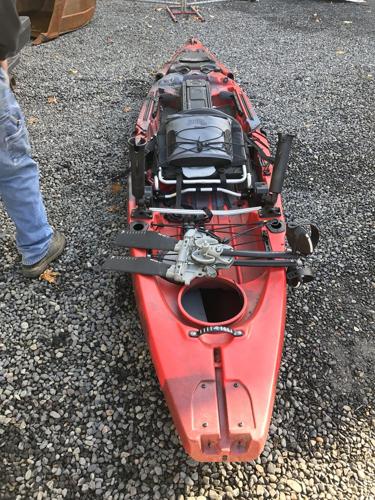Lone kayak survives fire at Kayak Shed