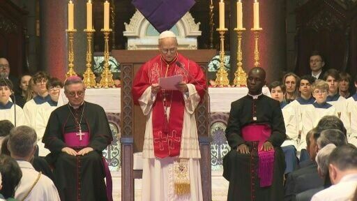 Pope Leo XIV delivers homily in Monaco Cathedral