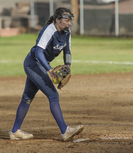 The Dalles softball versus Hood River Valley.