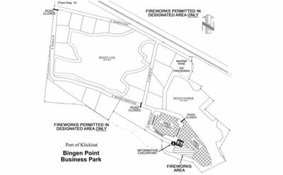 Designated fireworks area