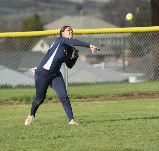 The Dalles softball versus Hood River Valley.