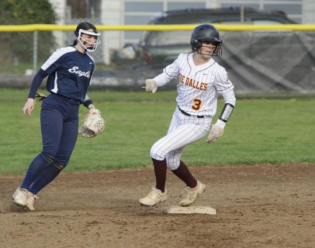 The Dalles softball versus Hood River Valley.