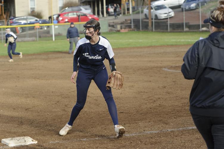 The Dalles softball versus Hood River Valley.